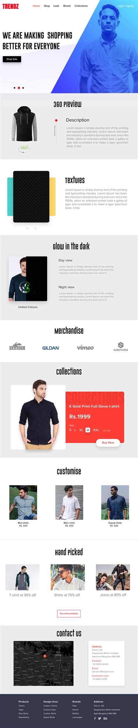 E Commerece Website Behance