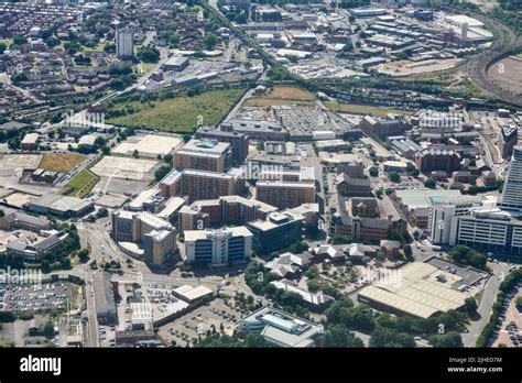 An Aerial Photograph Of Leeds City Centre West Yorkshire Northern