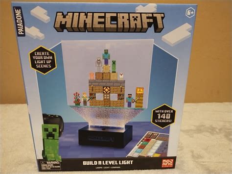 Paladone Minecraft Build A Level Light Customizable Desk Lamp With