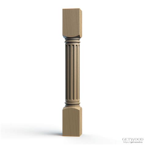 Резной столб для лестницы st-Ogre из дерева за 14 680 руб - Get-Wood.ru