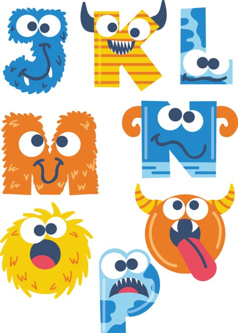 Abc Monster Alphabet Folienbuchstaben Aufkleber Als Namen Dekoration