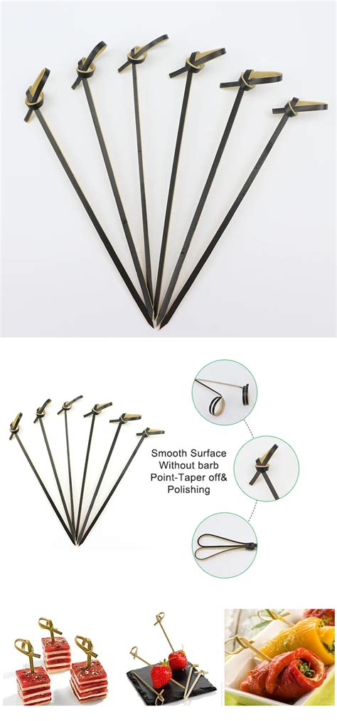 Factory Price Knotted Looped Skewer Bamboo Knot Picks Buy Factory
