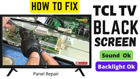 FIX TCL TV BLACK SCREEN WITH SOUND YouTube