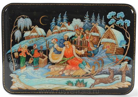 Fedoskino Russia | Painting, Art painting, Art