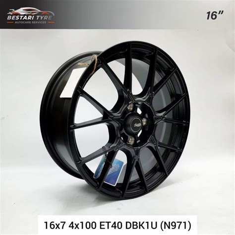 N971 New Sport Rims Original Advanti 16 Inch 16x7 4x100 Et40 Dbk1u