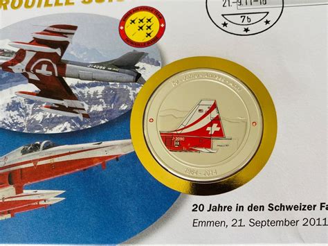 Patrouille Suisse Numis Brief Medaille Top Kaufen Auf