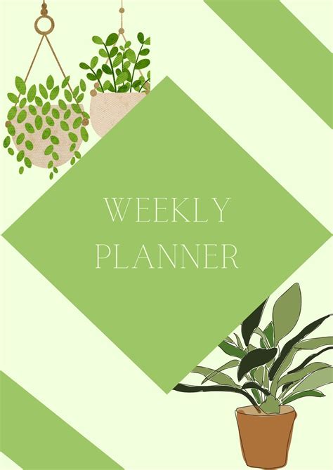 Printable Weekly Planner PDF PNG Files: Instant Download - Etsy