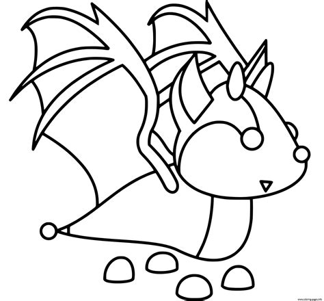 Roblox Adopt Me Bat Dragon Coloring Pages Printable Daughter Fathers