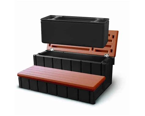 Spa And Hot Tub Storage Step Galaxy Home Recreation