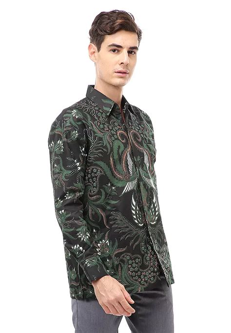 Jual Hamlin Kendrick Atasan Formal Kemeja Batik Pria Tierta Long Sleeve