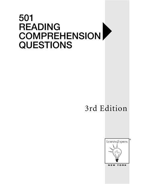 501 Reading Comprehension Questions 5th Edition