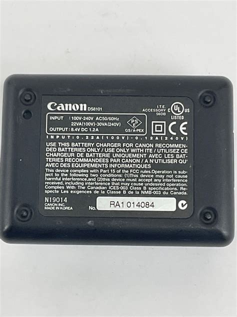 Canon Ds Battery Charger New Without Box Missing Power Cable Ebay