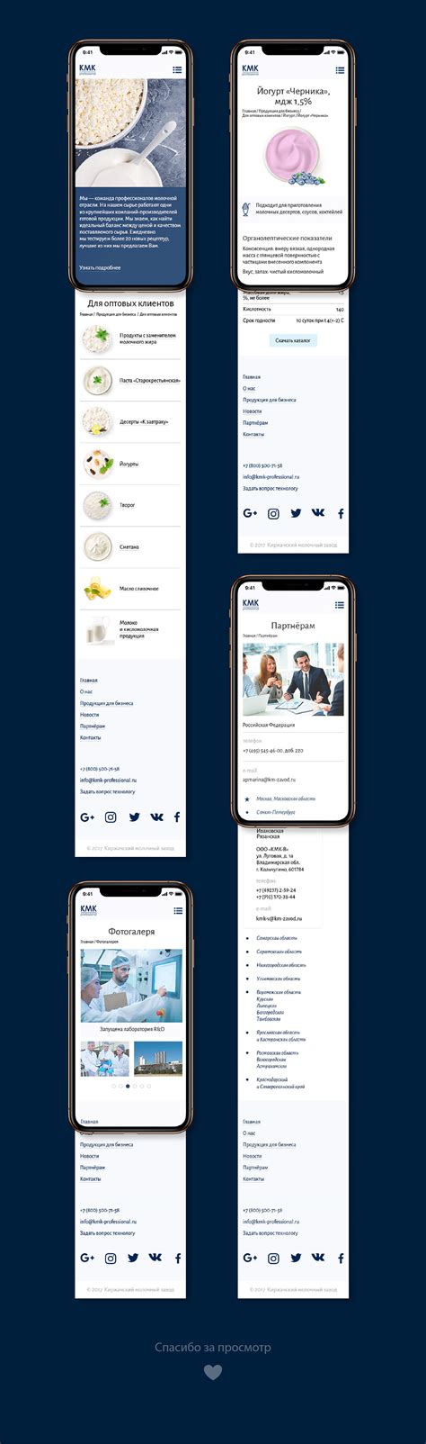 Web site КМК professional on Behance