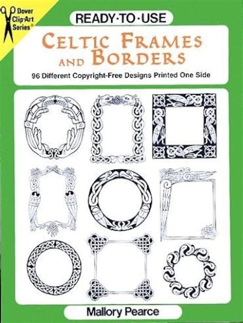 Celtic Borders And Backgrounds Cd Rom And Book Dover Electronic