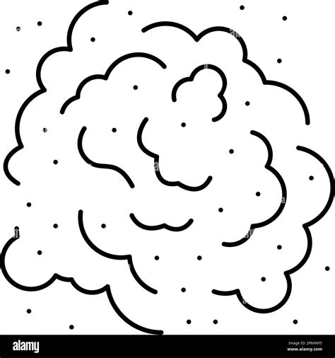 Dust Particle Line Icon Vector Illustration Stock Vector Image And Art