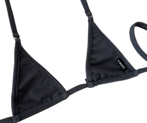 Slate Gray Nano Bikini Top Micro Gigi