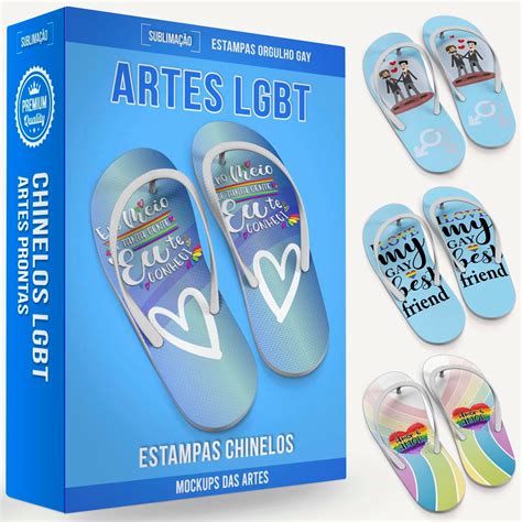 Estampas Lgbt Orgulho Gay Sublima O Chinelos Mockups Elo