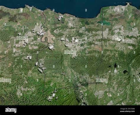 Manati, municipality of Puerto Rico. High resolution satellite map ...