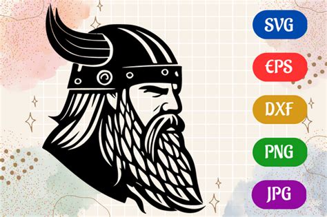 Viking | Black and White Logo Vector Art Graphic by Creative Oasis ...