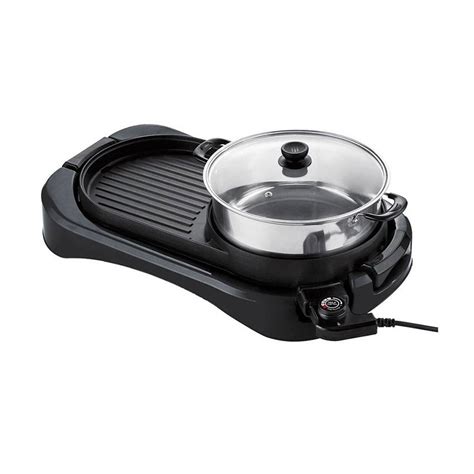 Elba W In Hot Pot And BBQ Griller EGL K BK Black Seng Huat