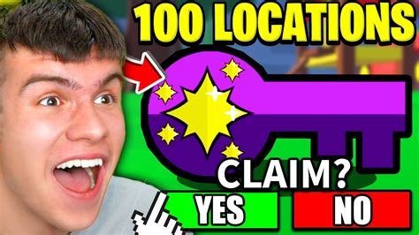 How To FIND ALL 100 KEYS LOCATIONS In Roblox Find The Keys! - YouTube