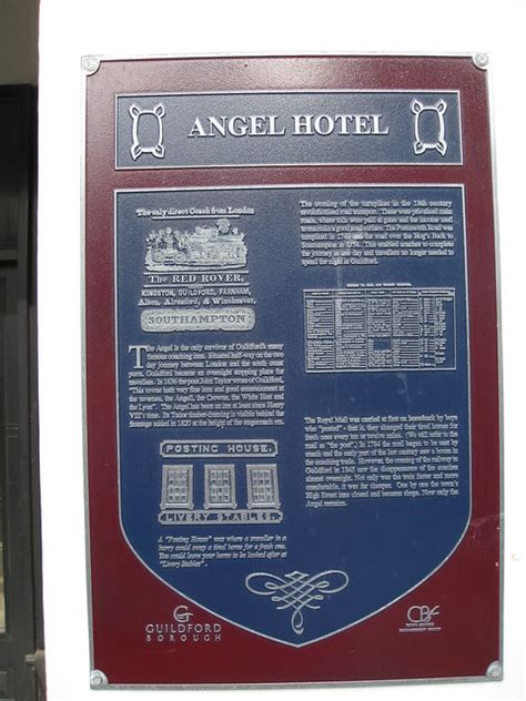 Angel Hotel Guildford Blue Plaque Open Plaques