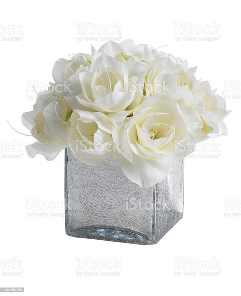 White Amaryllis Bouquet On White Background Stock Photo - Download Image Now - Amaryllis ...