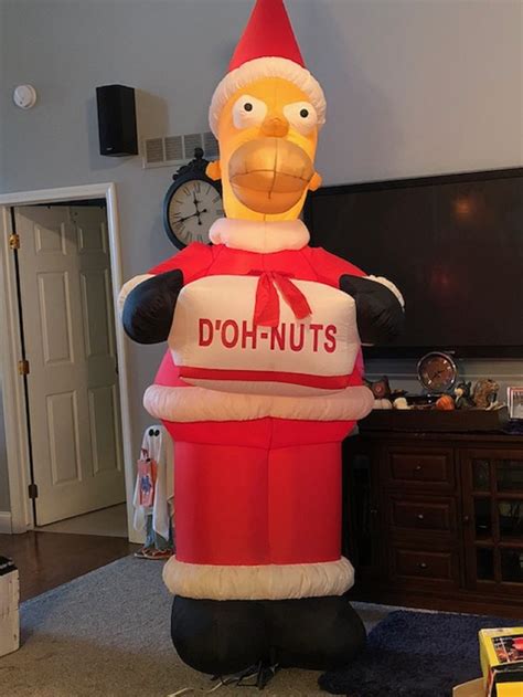 Buy Gemmy 8ft Airblown Inflatable Christmas Homer Simpson Online at