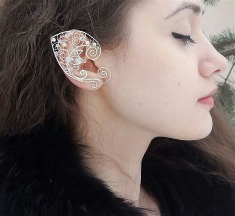 Каффы эльфийские уши | Ear cuff, Ear, Earrings