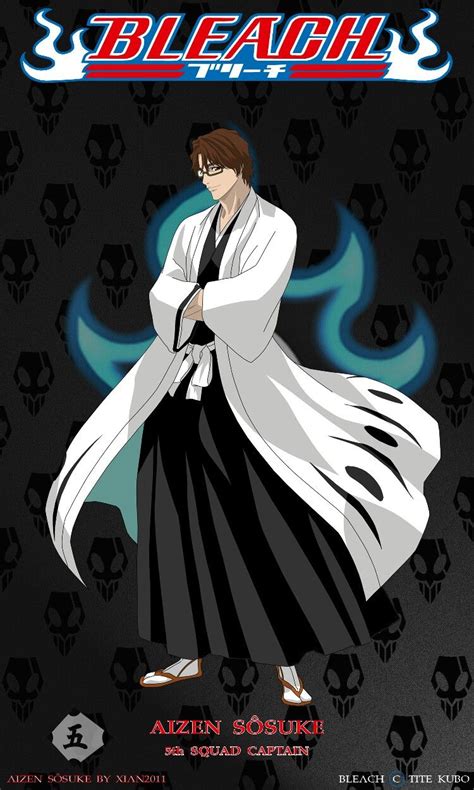 Aizen Sosuke Former Captain Of Squad 5 Bleach Kenpachi Zaraki Byakuya