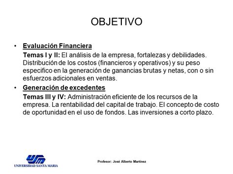 Gerencia Financiera Semestre Ppt Descargar