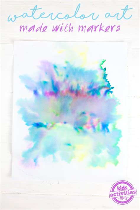 Make Watercolor Art With Markers - Kids Activities Blog