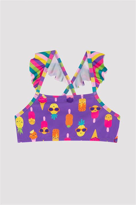 Penti K Z Ocuk Dondurm Desenli Halter Bikini Tak M Fiyat Yorumlar Trendyol