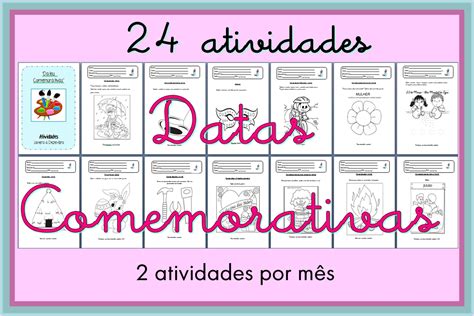 Atividades Para Datas Comemorativas - Atividades para Datas Comemorativas - R$ 5,00