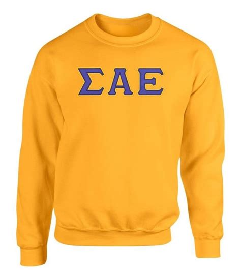 Sigma Alpha Epsilon Sae 2 Day Ship Twill Crewneck Sweatshirt Sale 3995 Greek Gear®