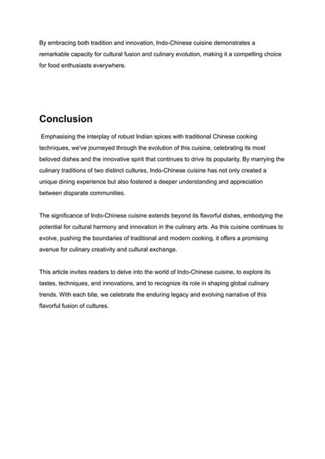Indo Chinese Cuisine A Flavorful Fusion Pdf