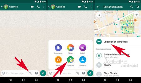 Cómo compartir tu ubicación en tiempo real con WhatsApp para Android