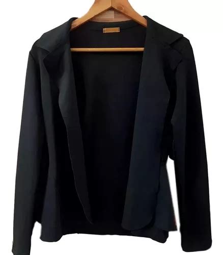 Blazer Neoprene Casaco Terninho Feminino Acinturado Leser