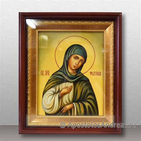 Икона Фотиния Палестинская, преподобная. Рукопись на доске. Доставка по ...