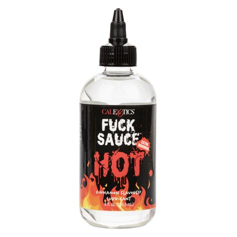 FUCK SAUCE EXTRA HOT WATER BASED 8OZ Deja Vu Love Boutique Vista CA