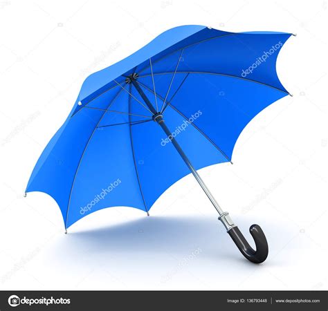 Blue Umbrella Or Parasol Stock Photo Scanrail