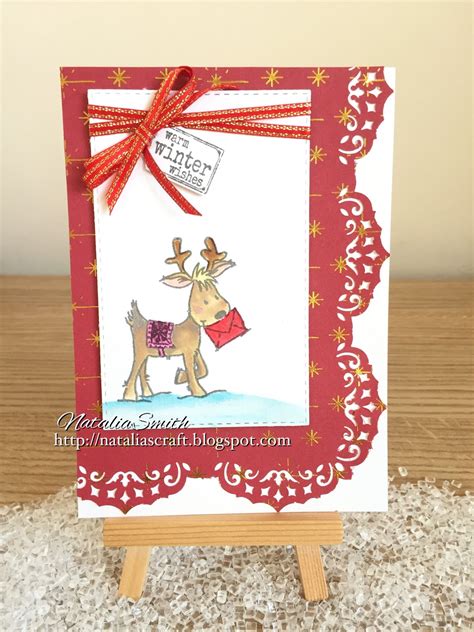 Nataliascraft : Reindeer Christmas cards