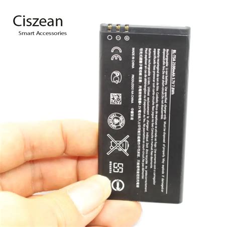 Ciszean 1x 2100mAh Replacement Lithium Ion Battery BL T5A For Nokia