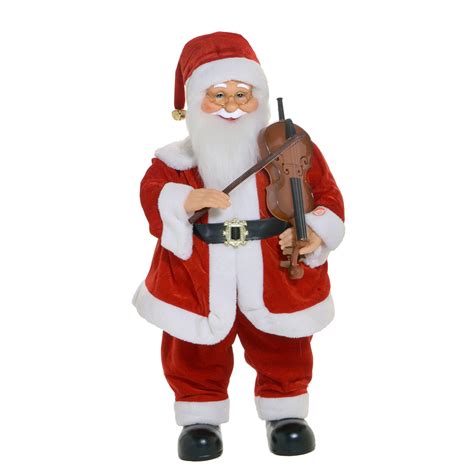 Papai Noel Musical Violino 82cm Espressione Christmas DadePresente