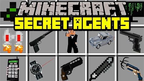 Minecraft SECRET AGENTS MOD BECOME AGENT TO STOP CRIME Modded