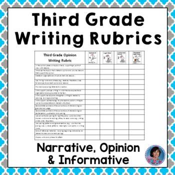 Third Grade Writing Standards