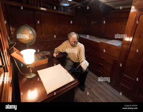 Interior of officer's cabin on the Discovery ship berthed at Discovery ...