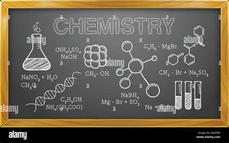 Chemie Wissenschaft Chemische Elemente Tafel Stock Vektorgrafik Alamy