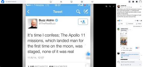 Fact Check Buzz Aldrin Did Not Post That The Apollo Missions Were