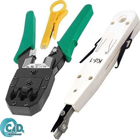 RJ45 Cat5e Cat6 Ethernet Network LAN Cable Crimper Stripper Punch Down